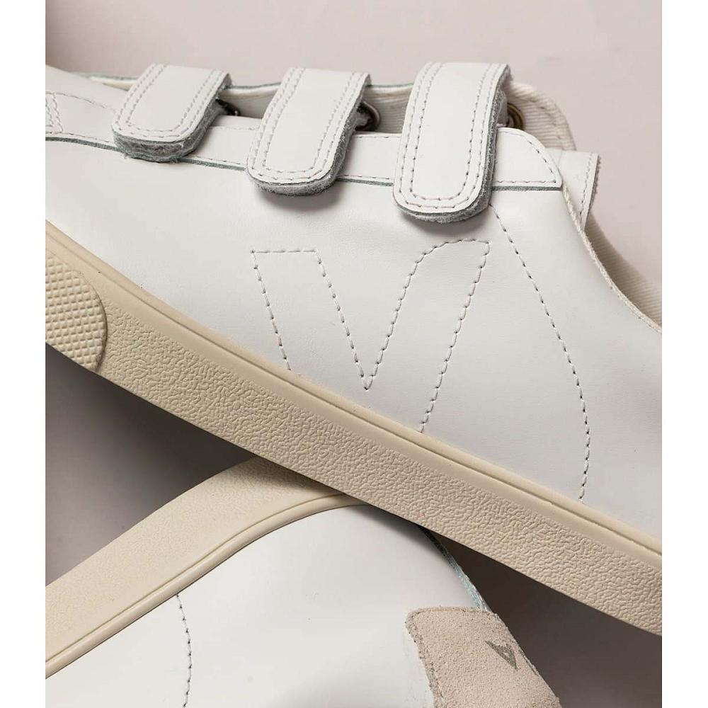 Adidași Dama Veja 3-LOCK LEATHER Albi | RO 613BEX